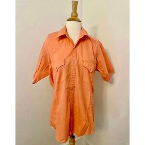 Retro Sheplers‎ Western Button Down Short Sleeve Shirt